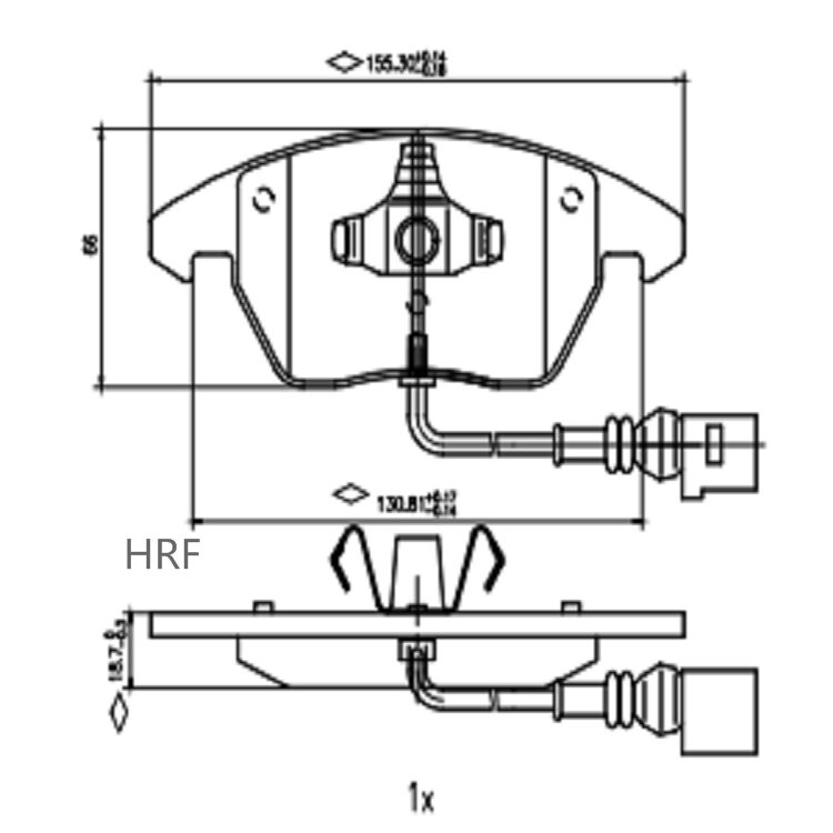 Front Brake Pads for Vw Polo