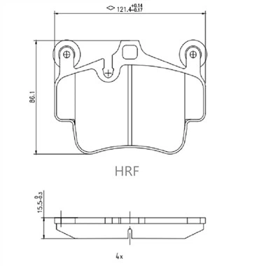 Plaquettes de frein à disque pour Carrera